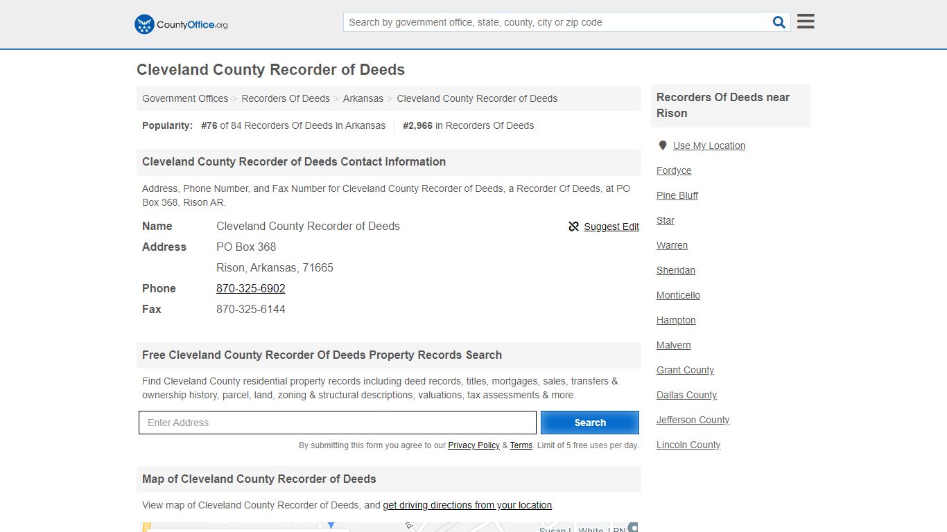 Cleveland County Recorder of Deeds