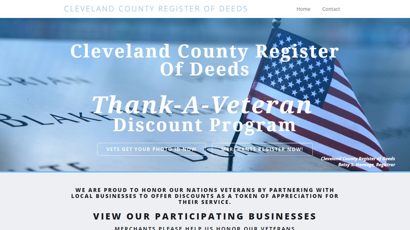 Cleveland County Thank a Vet